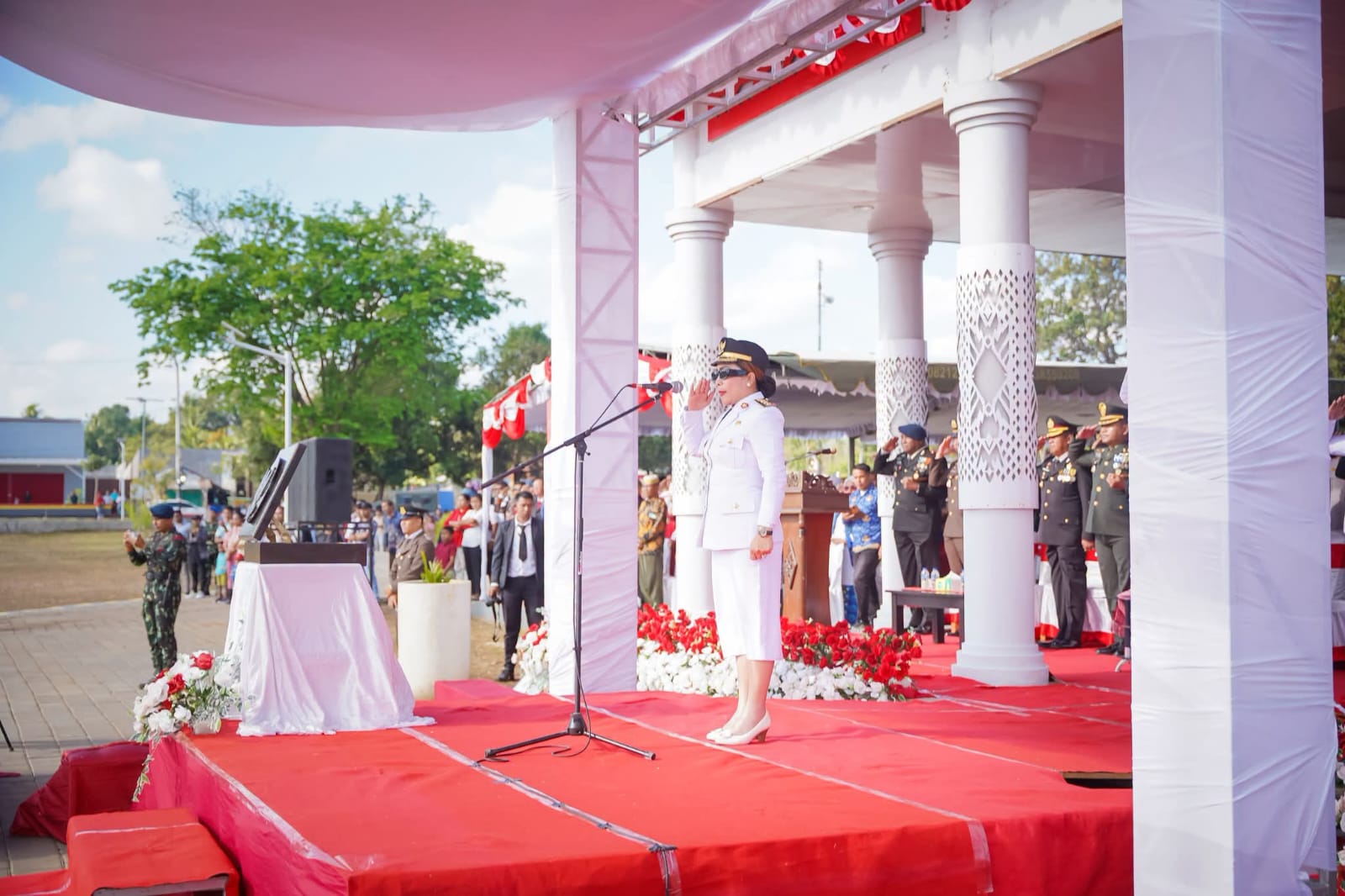 Bupati SBD Pimpin Upacara Detik-Detik Proklamasi HUT ke-81 RI di SBD
